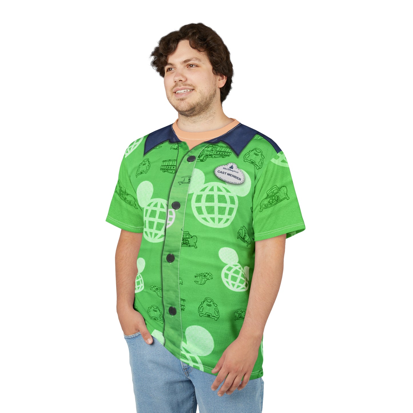 Disney Parking Cast Member Green Shirt, Disney Cast Member Costume