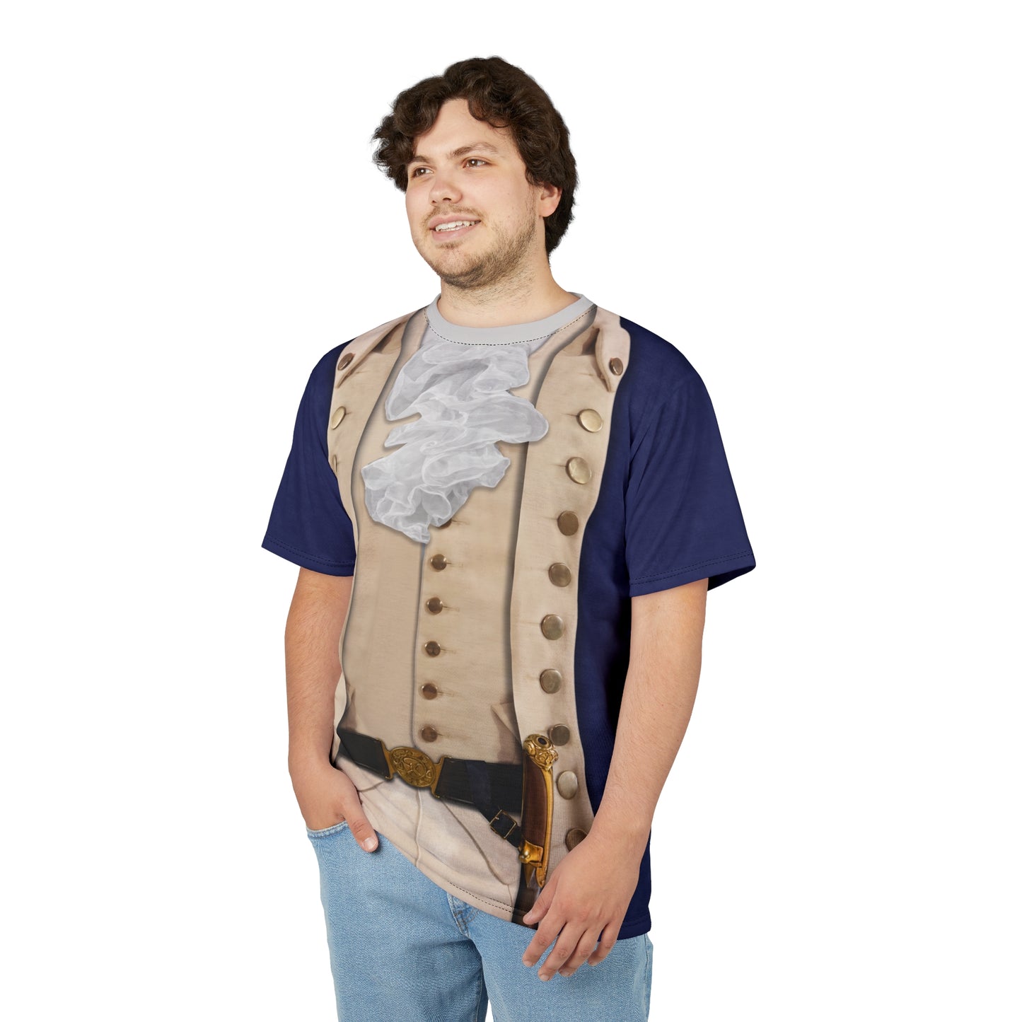 Alexander Military Blue Shirt, Hamilton Musical Costume