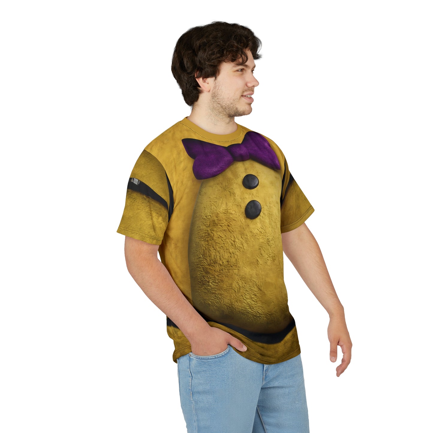 Freddy Animatronic Yellow Shirt, FNAF Character Inspired Costume