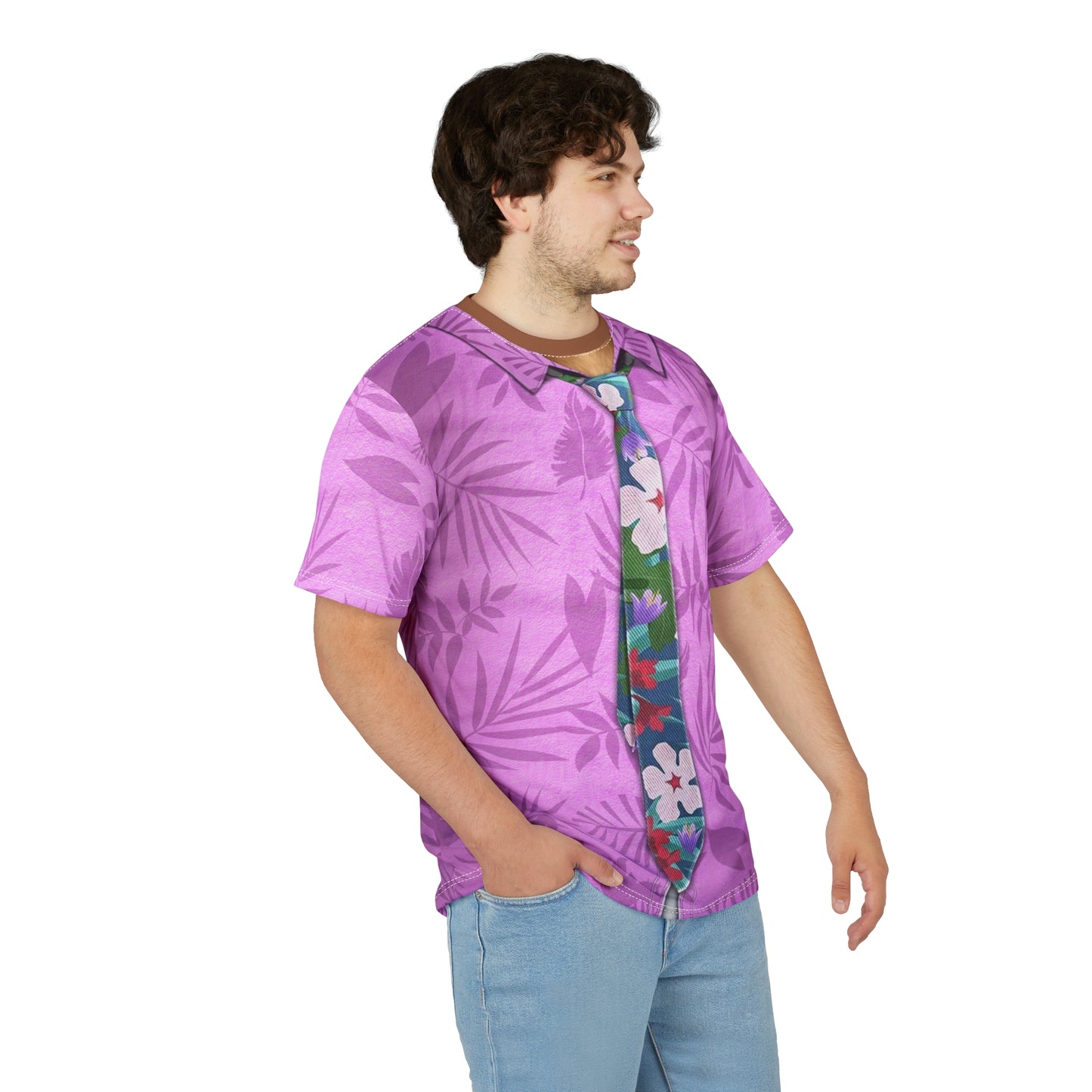 Nick Wilde Pink Hawaiian Shirt, Zootopia 2 Character Inspired Costume