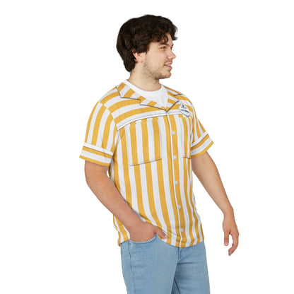 Disney Parking Cast Member Yellow Strip Shirt, Disney Cast Member Costume