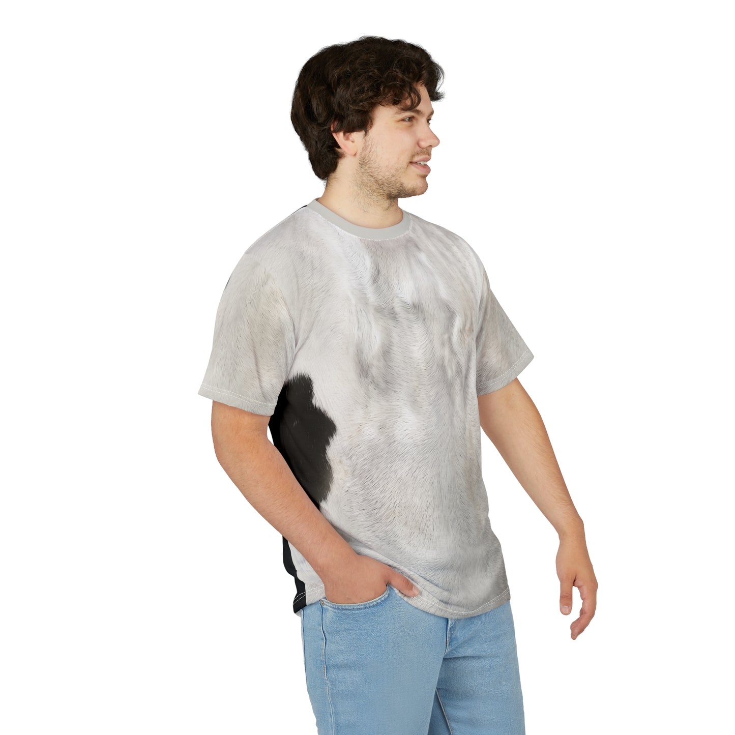 Holstein Cow Shirt, Animal Halloween Costume, Dairy Cow Black and White Cosplay, Funny Farm Costume, Animal Lover Gift, Adult Costumes