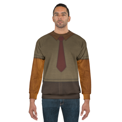 Dog Announcer Long Sleeve Cosplay, Chicken Little Character Inspired Costume