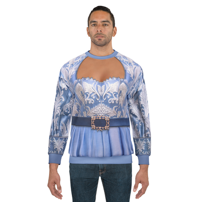 Queen Cinderella's Blue Long Sleeve Shirt, Descendants 5 Cosplay, Wicked Wonderland Fantasy Outfit, Disney Costume Cosplay