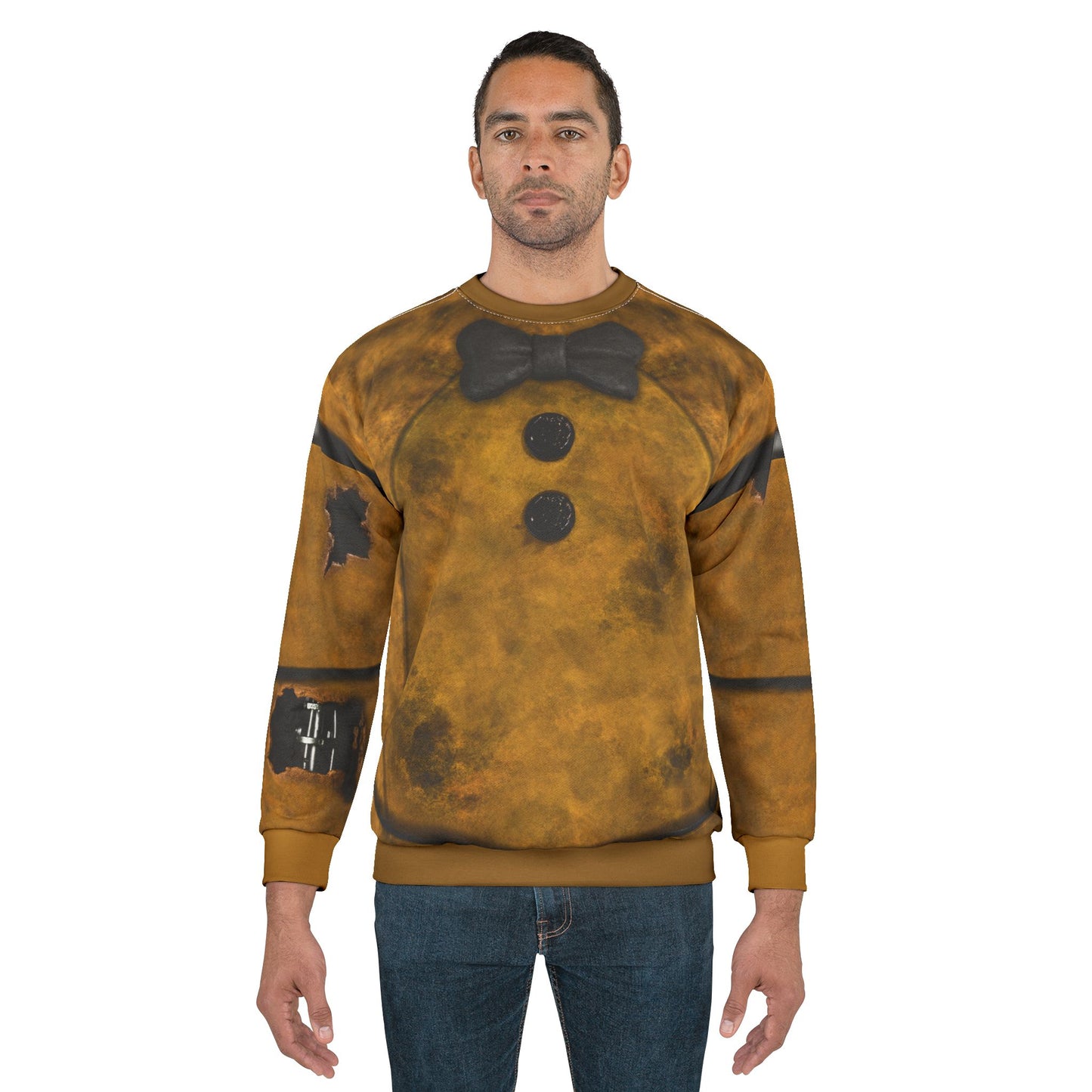 Yellow Animatronic Bear Long Sleeve Cosplay, FNAF Character Inspired Costume