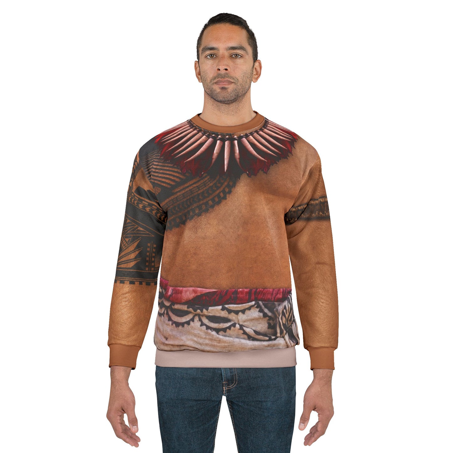 Chief Tui Long Sleeve Shirt, Moana Live Action Costume