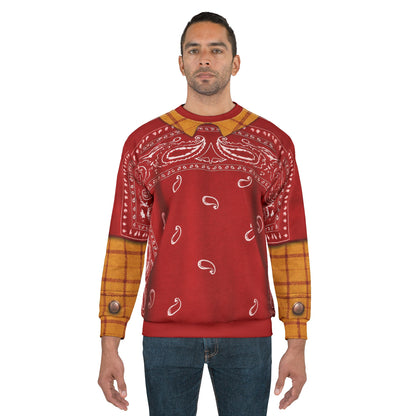 Woody Paisley Long Sleeve Cosplay, Toy Story 5 Costume
