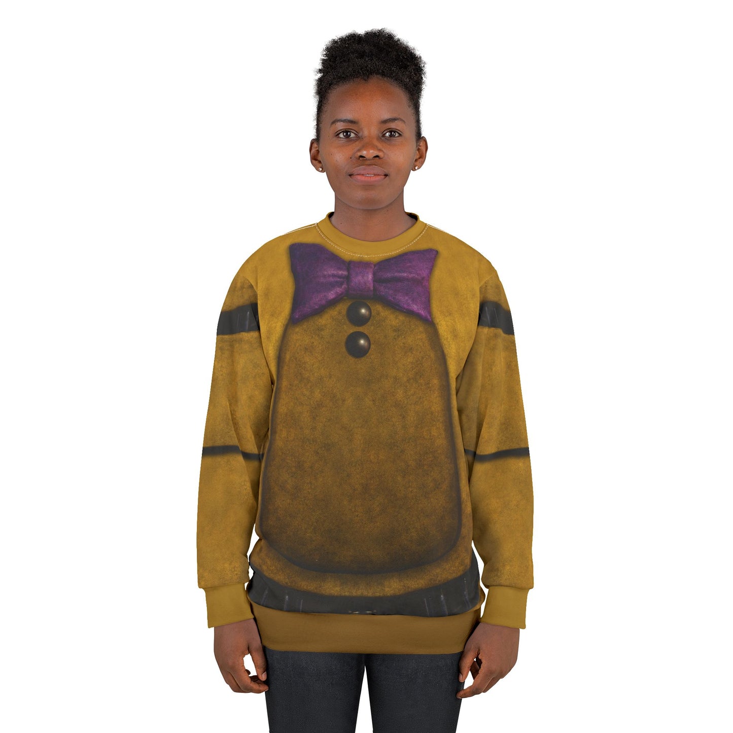 Bonnie Yellow Rabbit Long Sleeve Cosplay, FNAF Character Inspired Costume
