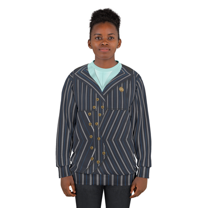 Elphaba Black Striped Shiz Uniform Long Sleeve Cosplay, Wicked Character Inspired Costume