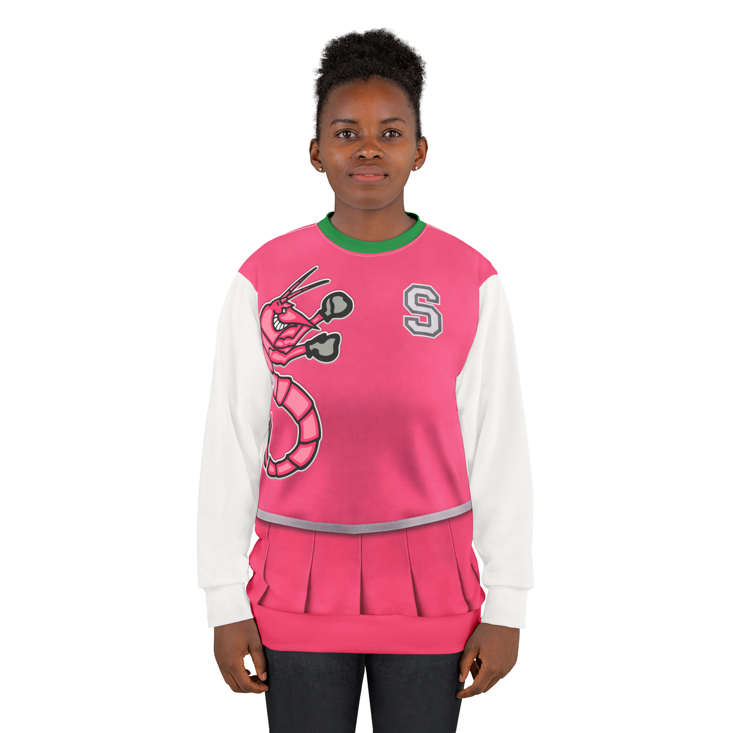 Zombies Seabrook Cheerleader Long Sleeve Shirt, Addison Wells Costume, Seabrook High School Uniform Cosplay, Mighty Shrimp, WDW Halloween
