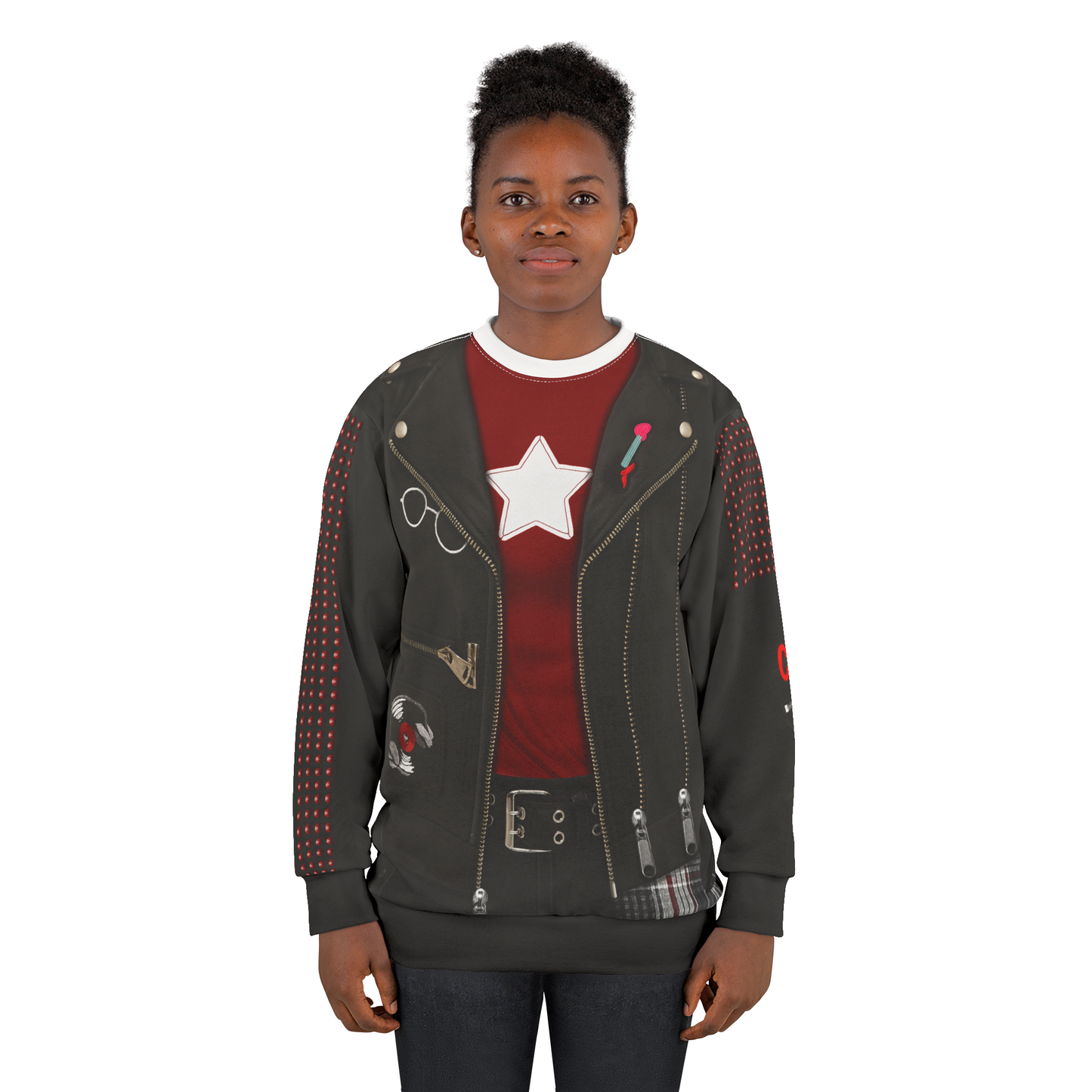 Billie Wizards Black Jacket 3D Long Sleeve Cosplay, Wizards Beyond Waverly Place Costume