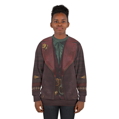 Maddox Hatter Long Sleeve Shirt, Descendants 5 Costume, Wicked Wonderland Cosplay, Musical Fantasy Character Outfit, Halloween Party Apparel