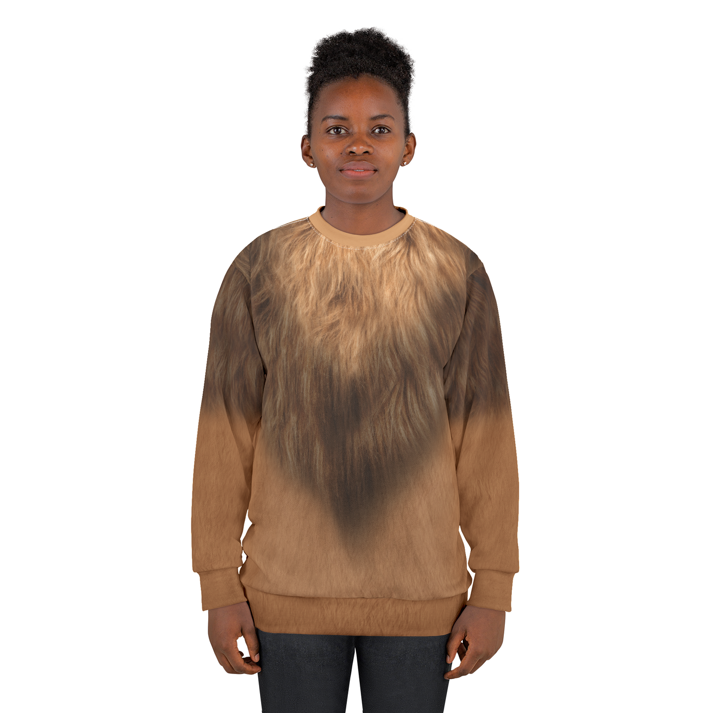 Obasi Long Sleeve Shirt, Mufasa Inspired Character Costume