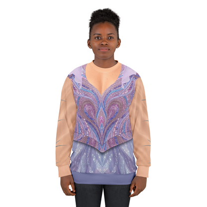 Glinda Purple Long Sleeve Cosplay, Wicked 2 Character Inspired Costume