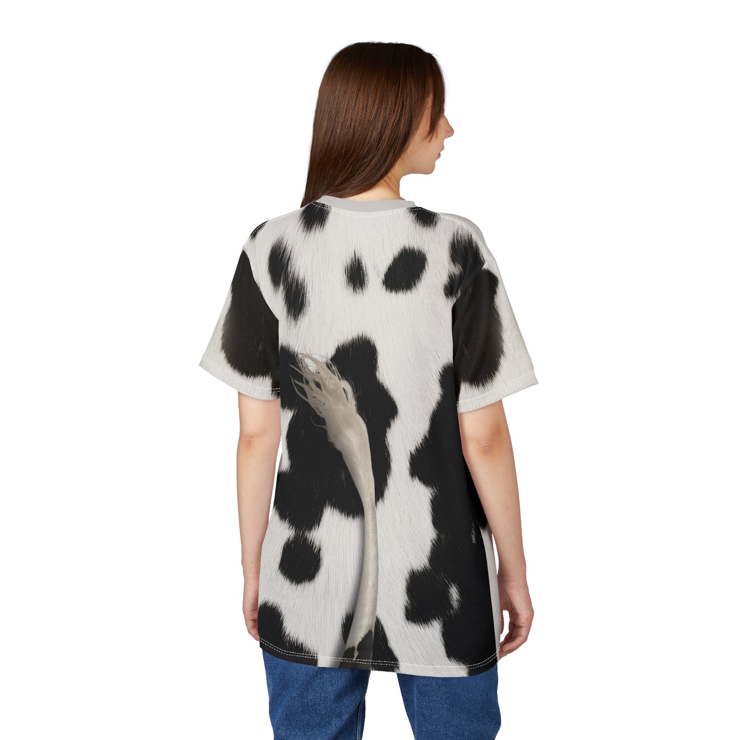 Holstein Cow Shirt, Animal Halloween Costume, Dairy Cow Black and White Cosplay, Funny Farm Costume, Animal Lover Gift, Adult Costumes