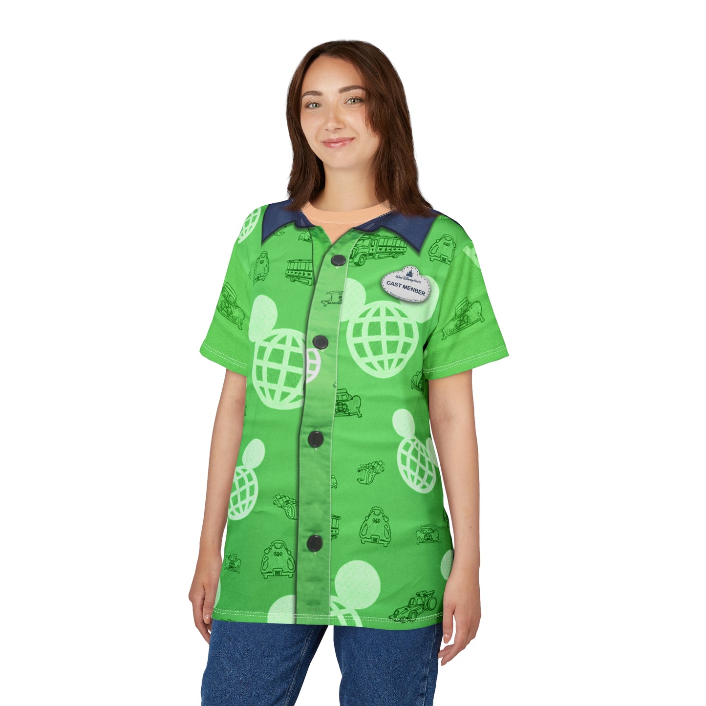 Disney Parking Cast Member Green Shirt, Disney Cast Member Costume