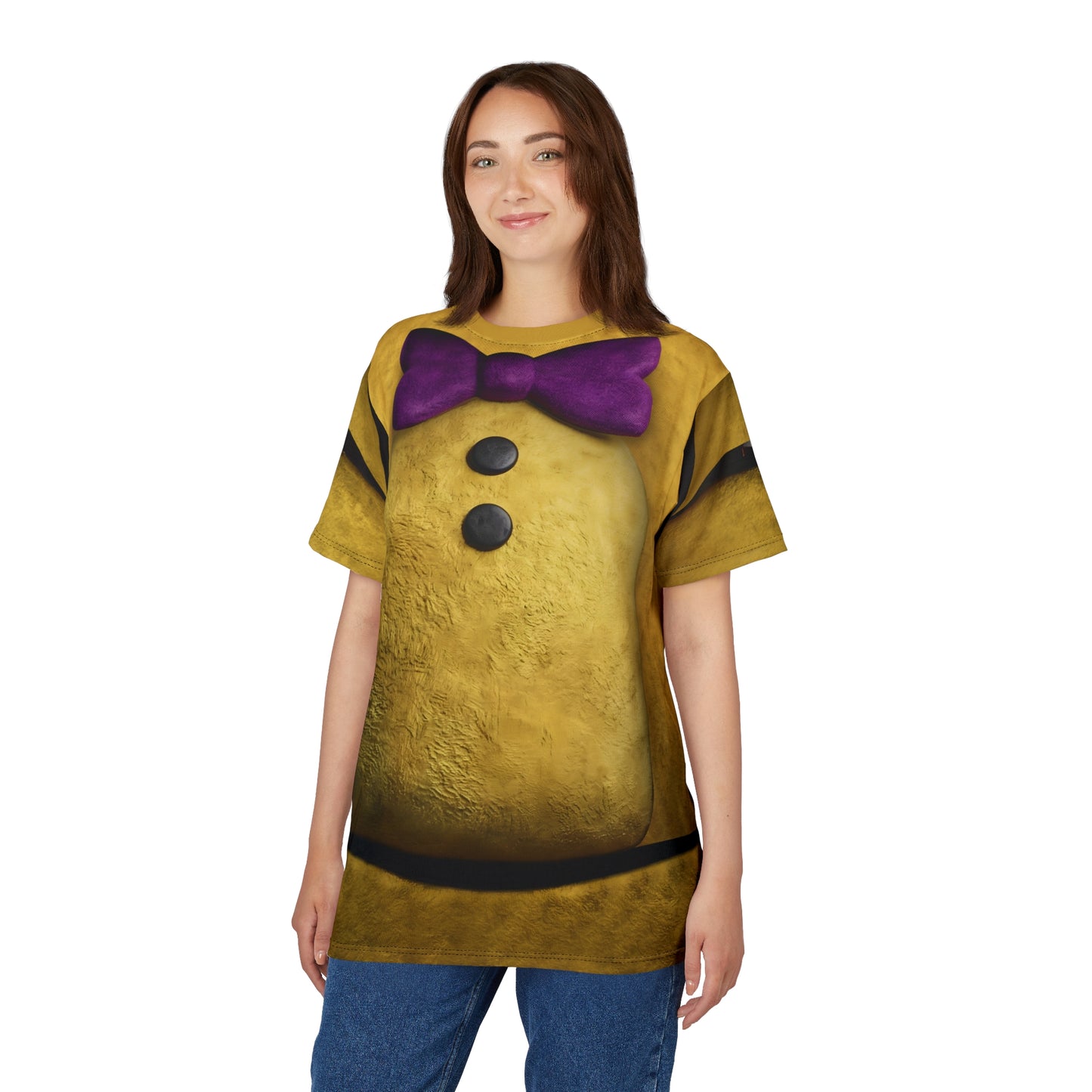 Freddy Animatronic Yellow Shirt, FNAF Character Inspired Costume