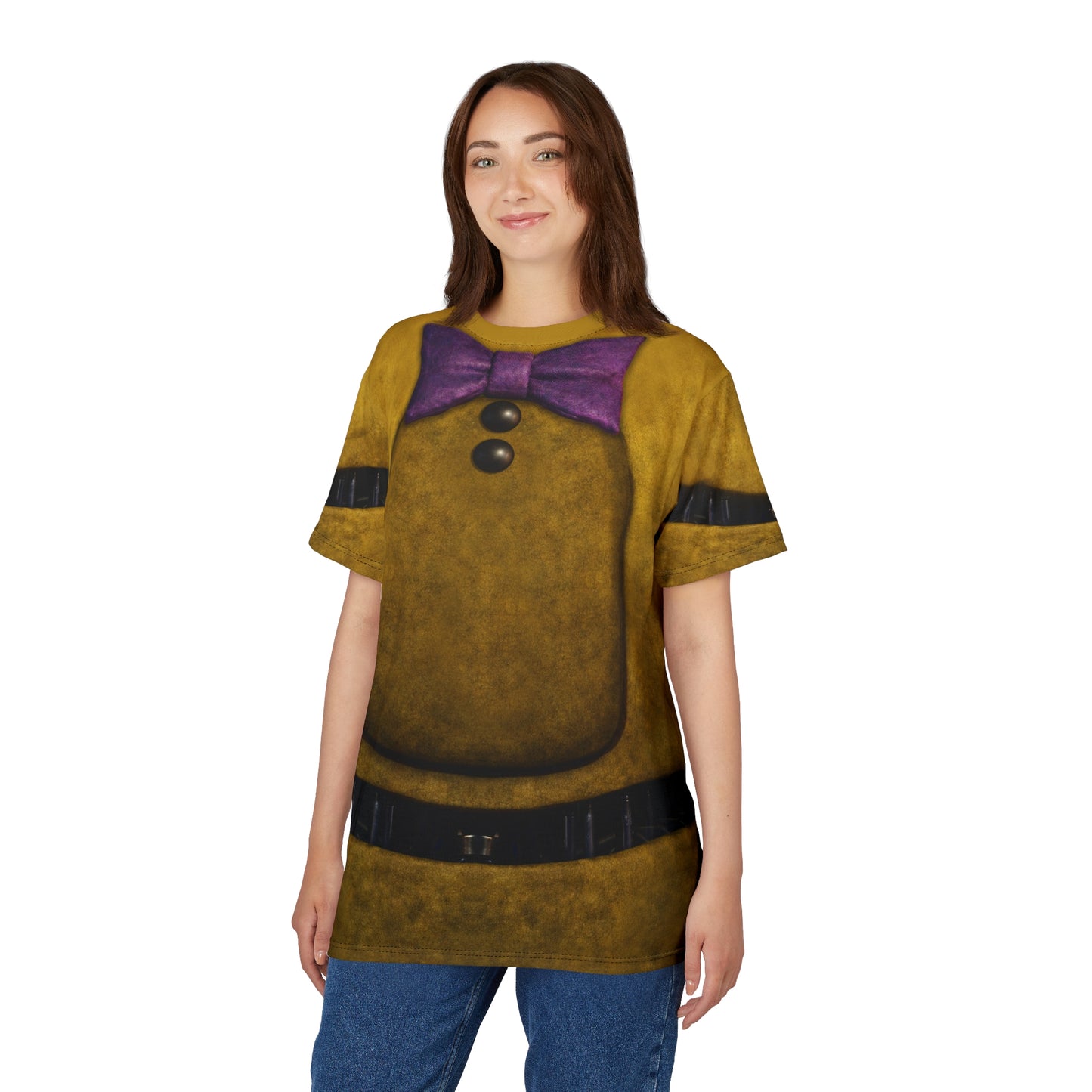 Bonnie Yellow Rabbit Shirt, FNAF Character Inspired Costume