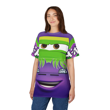 Wingo Cars Purple Green Shirt, Cars Character Costume