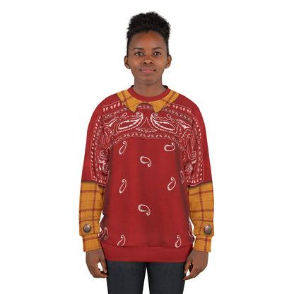 Woody Paisley Long Sleeve Cosplay, Toy Story 5 Costume