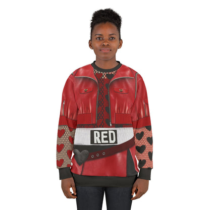 Red of Hearts Jacket Long Sleeve Shirt, Descendants 4 The Rise of Red Costume