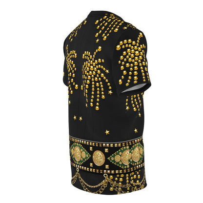 King of Rock Black Matador Shirt, Rock and Roll Legend Singer Inspired Costume