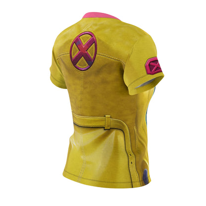 Jubilee Women's Shirt, Marvel Game Character Costume, X-Men Cosplay, Comic-Con Party Outfit, Halloween Apparel, Mutants Human Costume