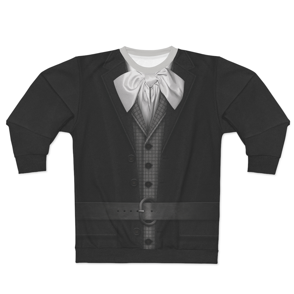 Ezra Hitchhiking Ghost Long Sleeve Shirt, Haunted Mansion 2023 Film Costume