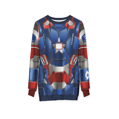 War Machine Long Sleeve Shirt, Iron Man 3 Character Inspired Costume