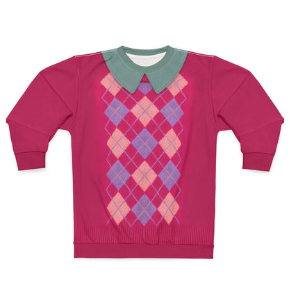 Boys Band Kpop Pink Argyle Long Sleeve Cosplay, Boy Band Korea Group Costume