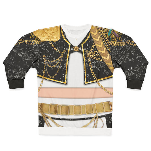 Kpop Black Gold Stage Performance Long Sleeve Cosplay, K-Pop IdoI Girl Group Inspired Costume