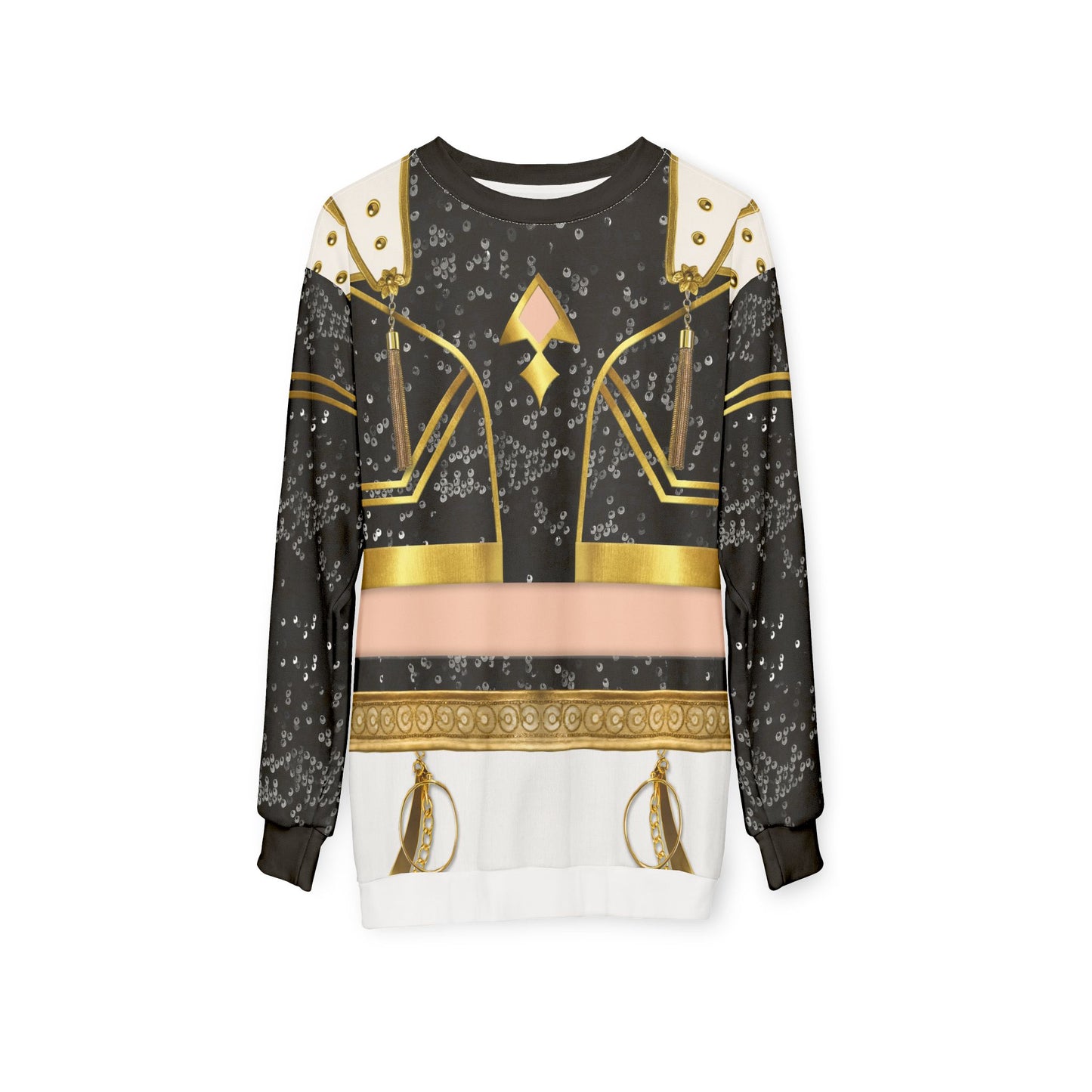 Golden Black K-Pop Long Sleeve Cosplay, Kpop IdoI Girl Group Inspired Cosplay Costume