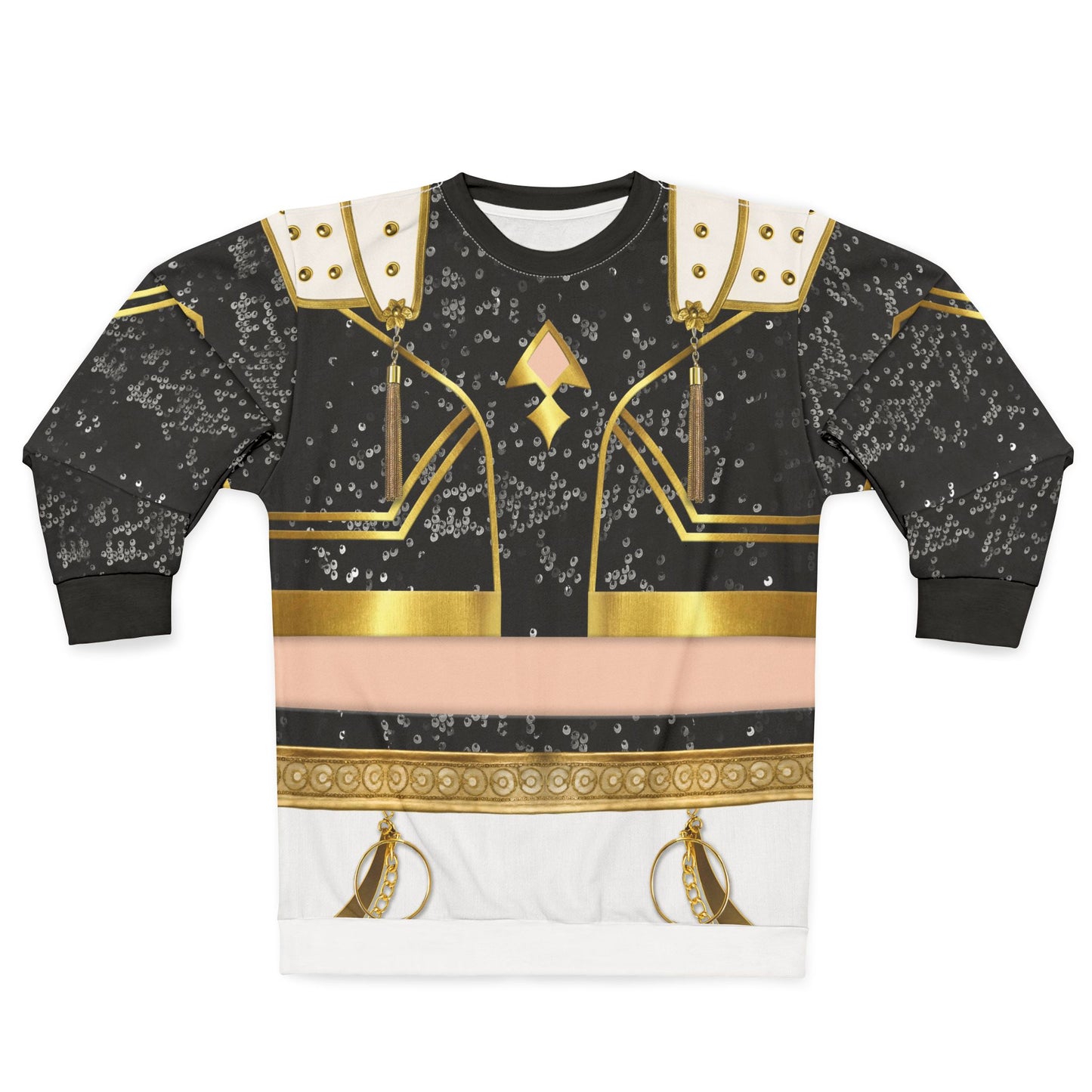 Golden Black K-Pop Long Sleeve Cosplay, Kpop IdoI Girl Group Inspired Cosplay Costume