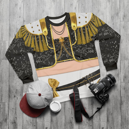 Kpop Black Gold Long Sleeve Cosplay, K-Pop IdoI Girl Group Inspired Cosplay Costume