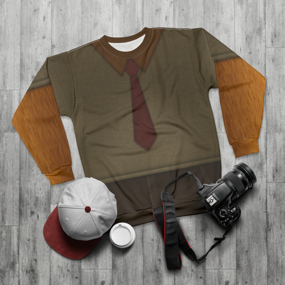 Dog Announcer Long Sleeve Cosplay, Chicken Little Character Inspired Costume