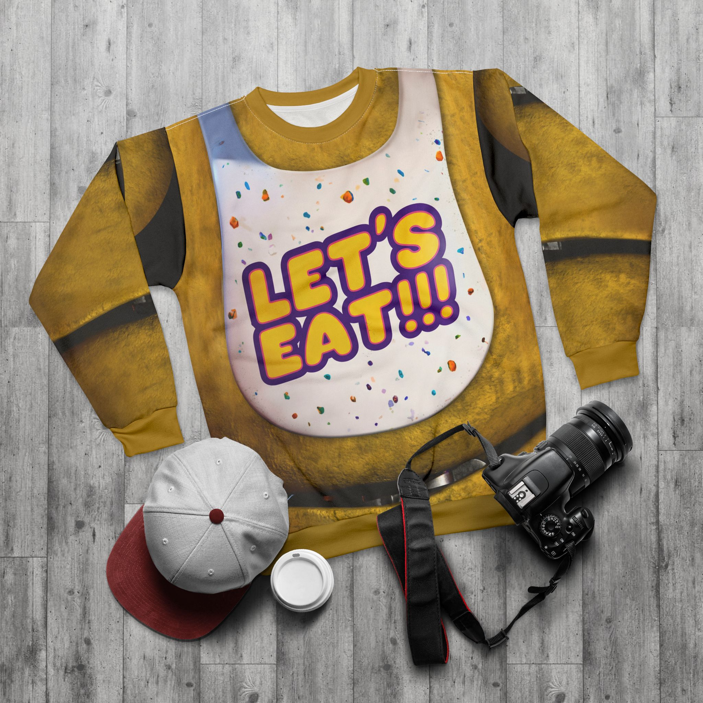 Yellow Animatronic Chicken Long Sleeve Cosplay, FNAF Character Inspired Costume