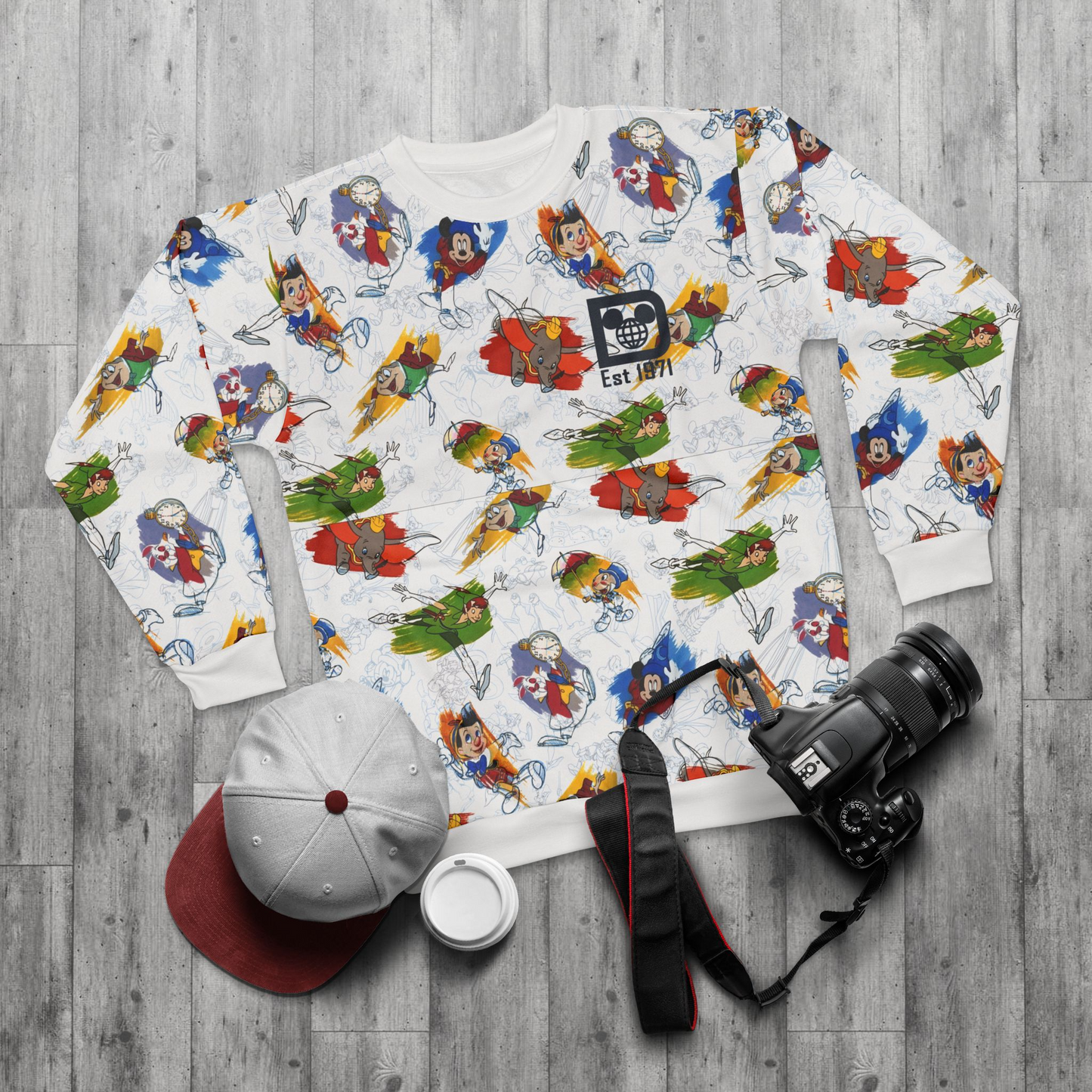 Walt Disney World Ink & Paint Collection Long Sleeve Shirt, Disney World Costume