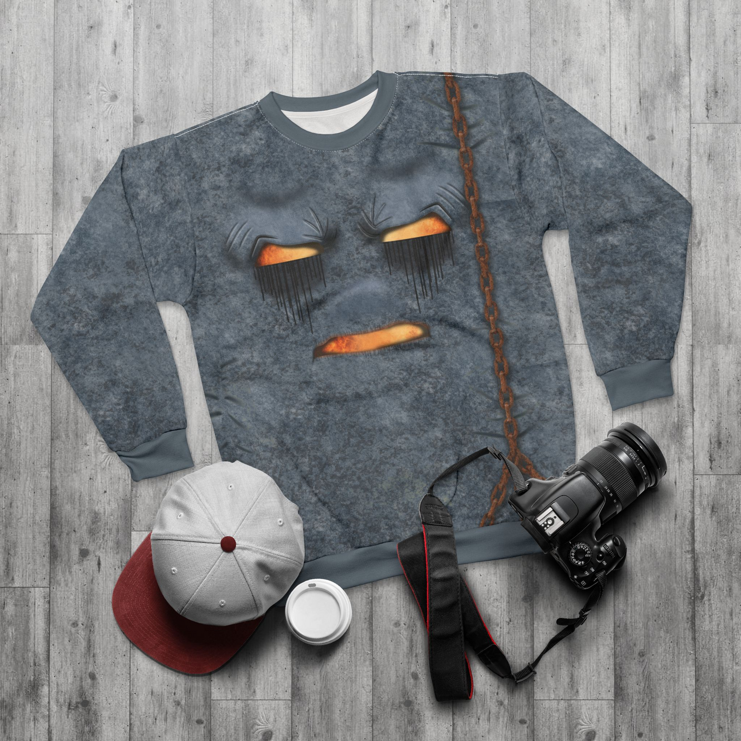 Ghast Face Cosplay Long Sleeve Shirt, The Overworld Game Character Inspired Costume