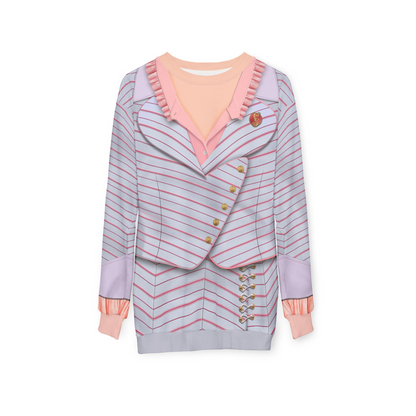 Pink Good Witch University Uniform Long Sleeve Shirt, Broadway Character Inspired Costume