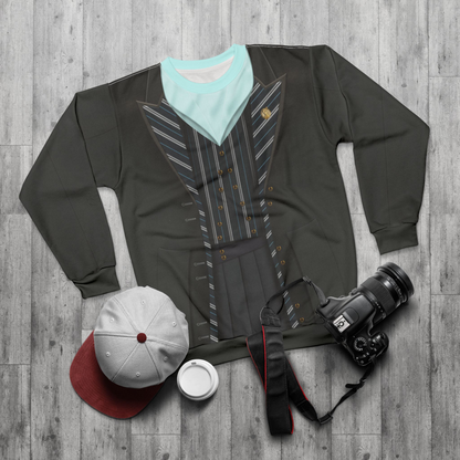 Elphaba Black Striped Shiz Uniform 2 Long Sleeve Cosplay, Wicked Character Inspired Costume