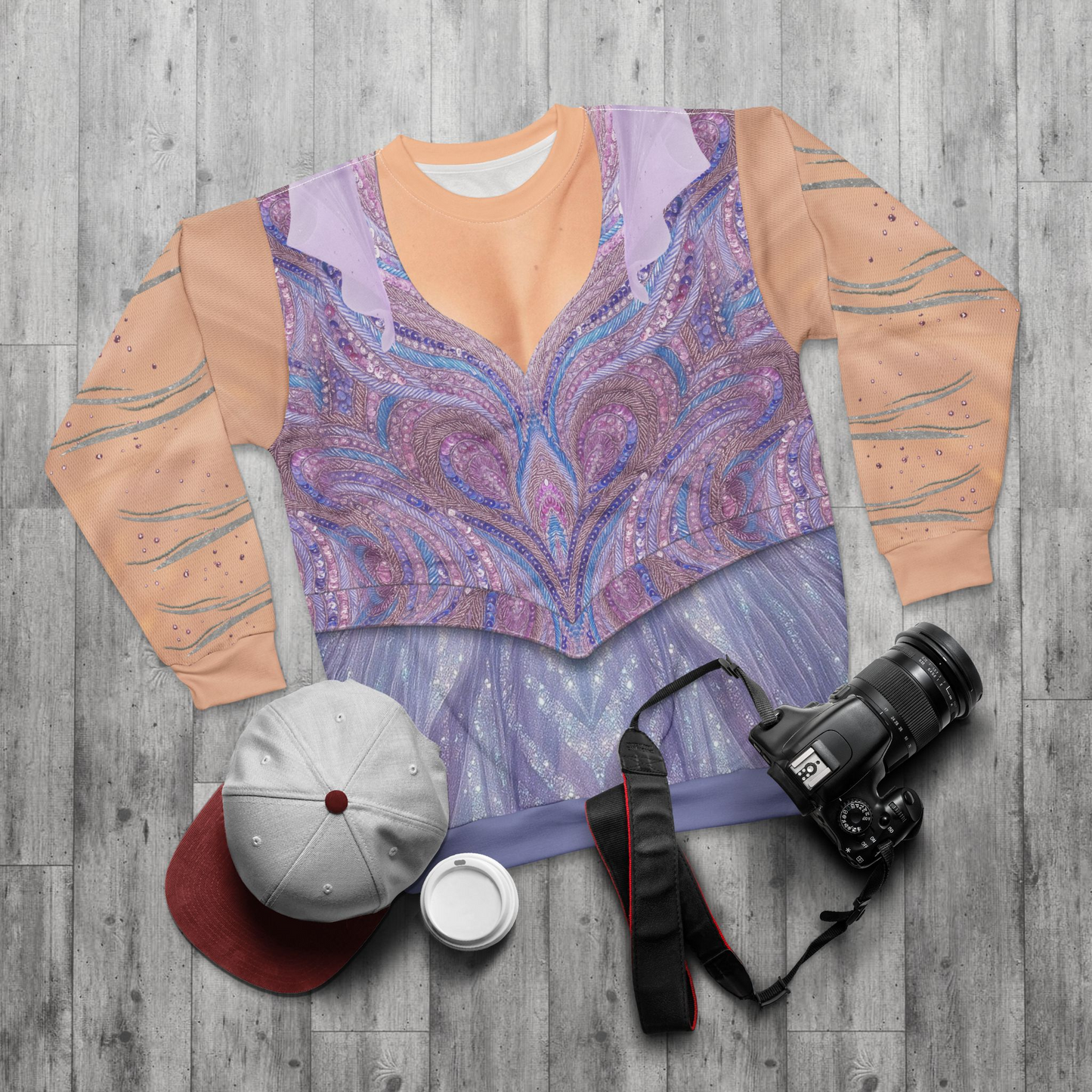 Glinda Purple Long Sleeve Cosplay, Wicked 2 Character Inspired Costume