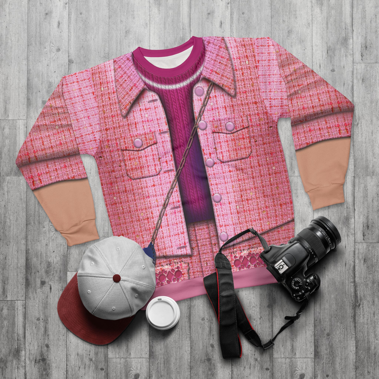 Vampirina Britney Pink Long Sleeve Cosplay, Vampirina Character Inspired Costume