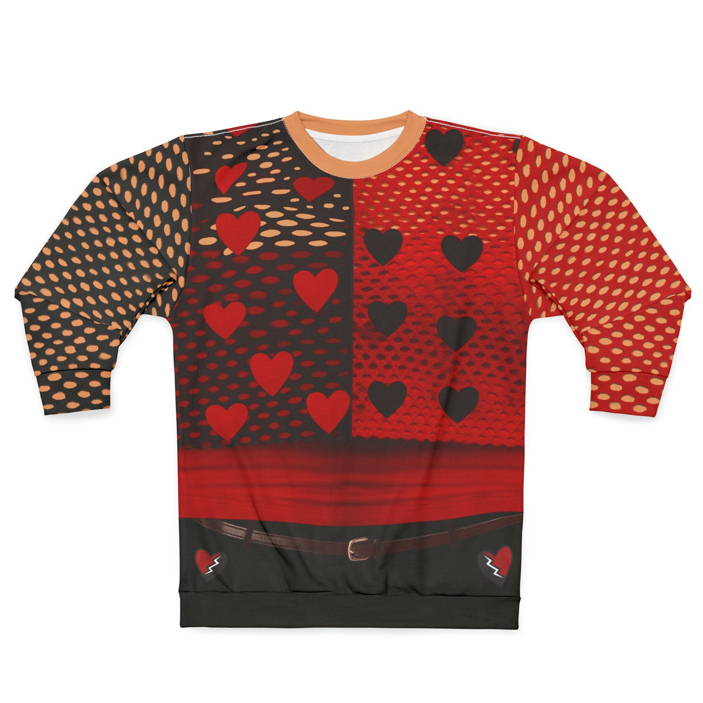 Red Dance Practice Long Sleeve Cosplay, Descendants Shuffle of Love Costume