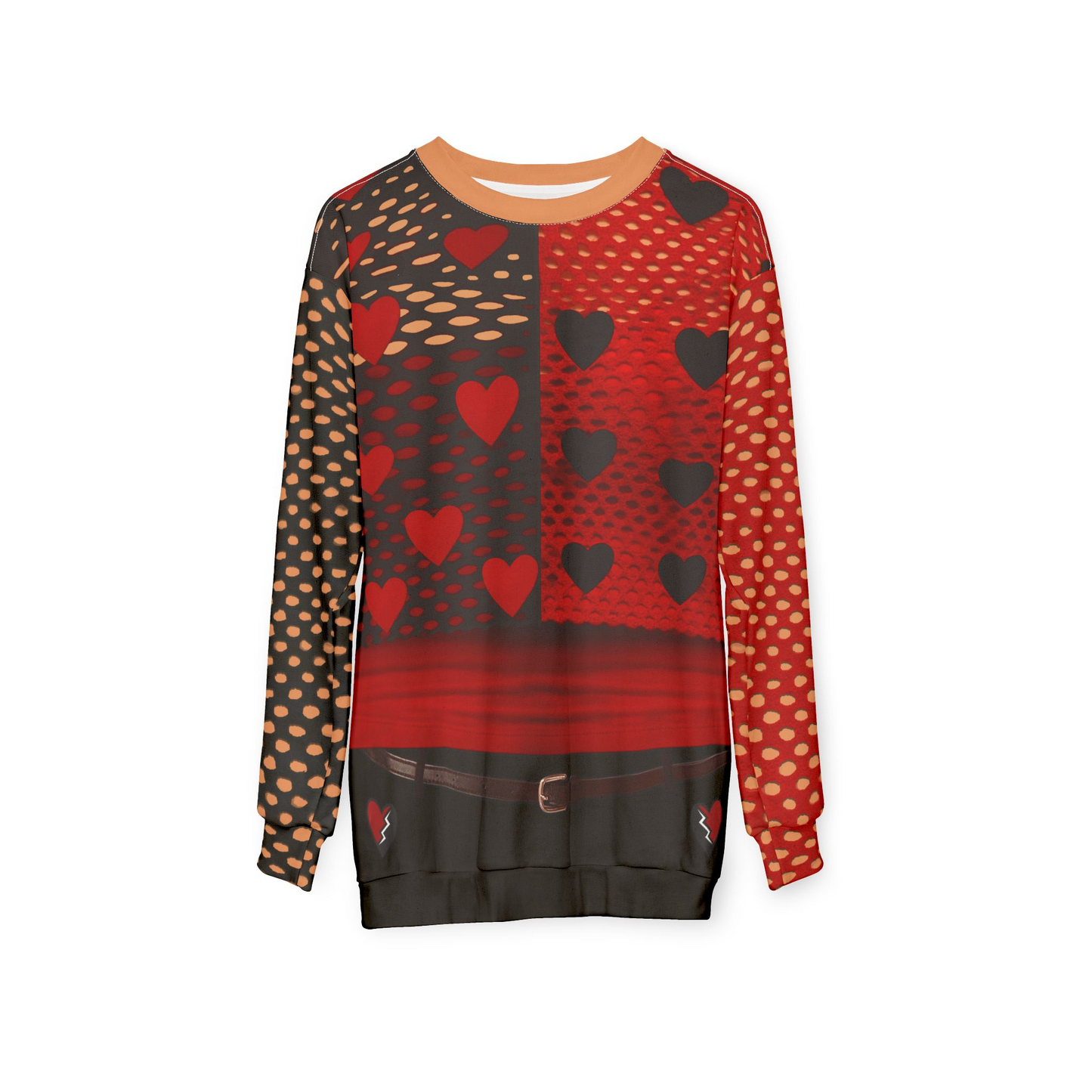 Red Dance Practice Long Sleeve Cosplay, Descendants Shuffle of Love Costume