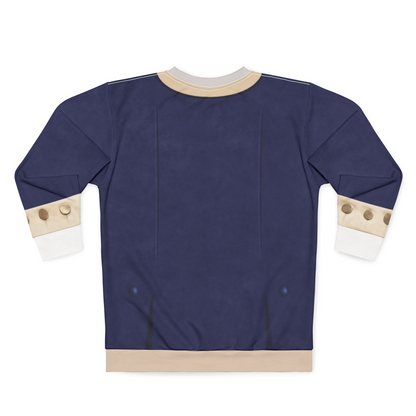 Alexander Military Blue Long Sleeve Shirt, Hamilton Musical Costume