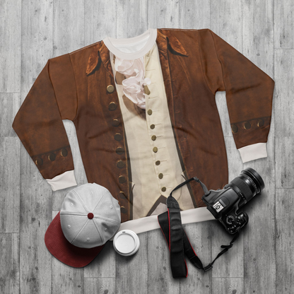 Alexander Military Brown Long Sleeve Shirt, Hamilton Musical Costume