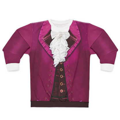 Marquis de Lafayette Purple Long Sleeve Shirt, Hamilton Musical Costume