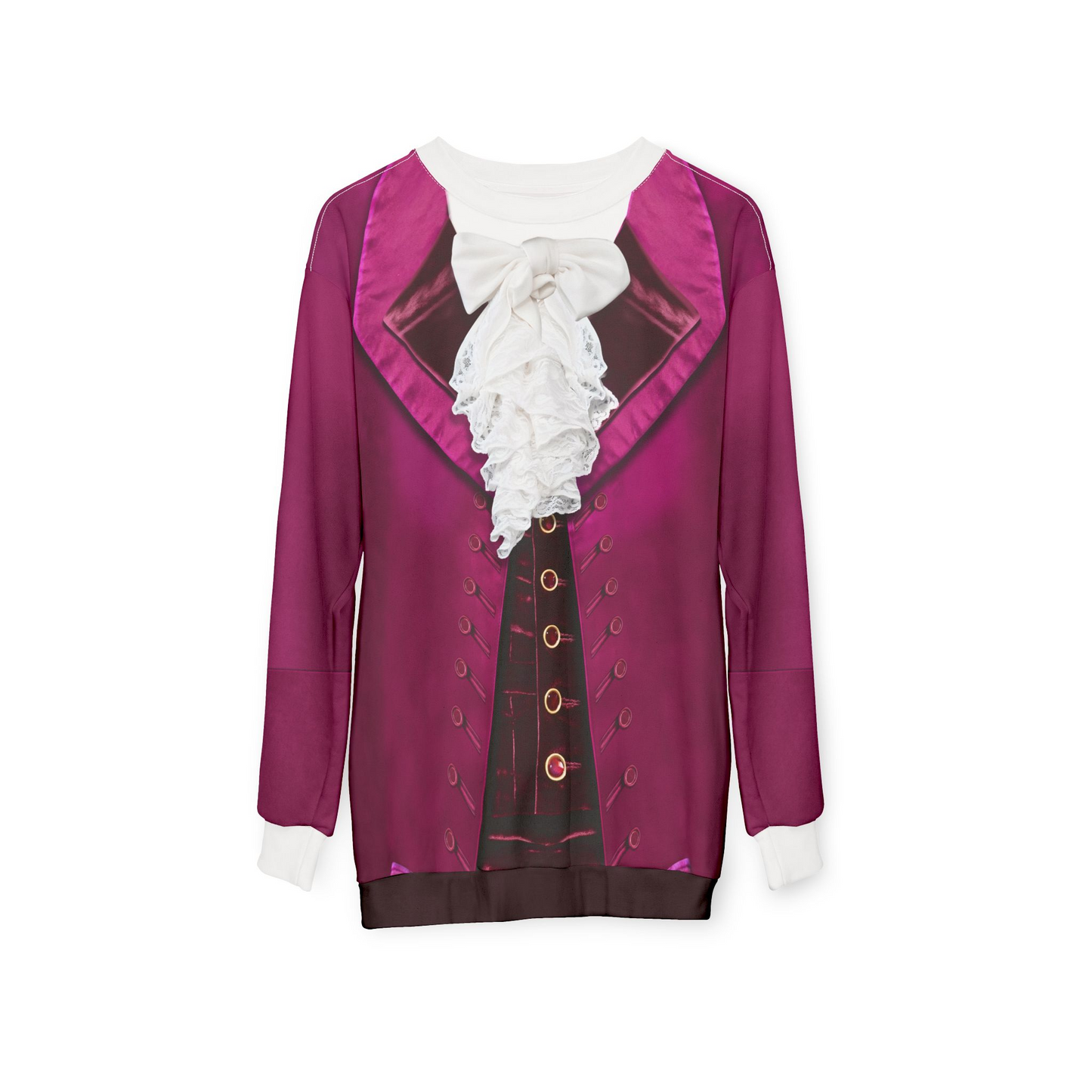 Marquis de Lafayette Purple Long Sleeve Shirt, Hamilton Musical Costume
