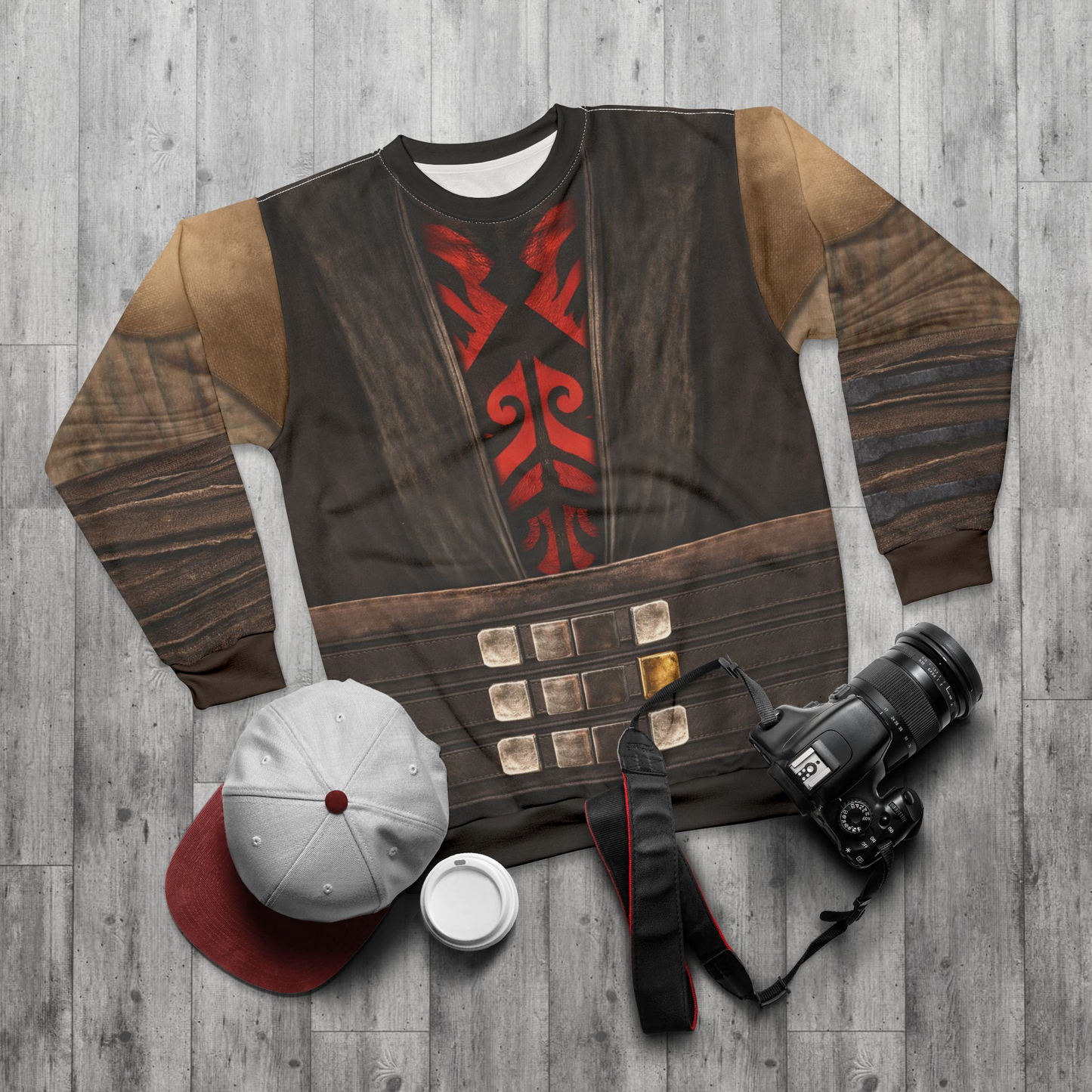 Darth Maul Long Sleeve Shirt, Star Wars Maul Shadow Lord Costume