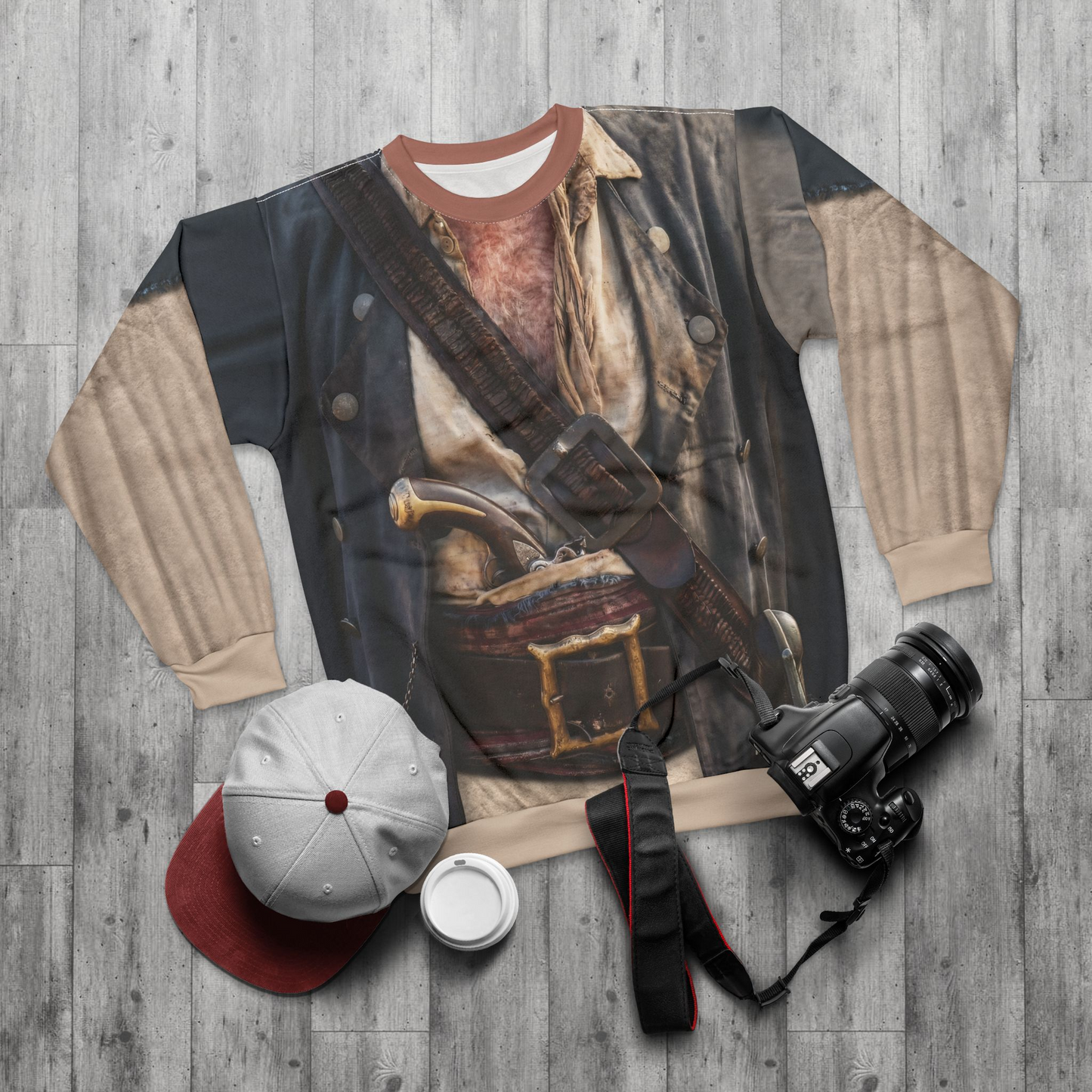 Joshamee Gibbs Long Sleeve Shirt, Pirates of the Caribbean Costume